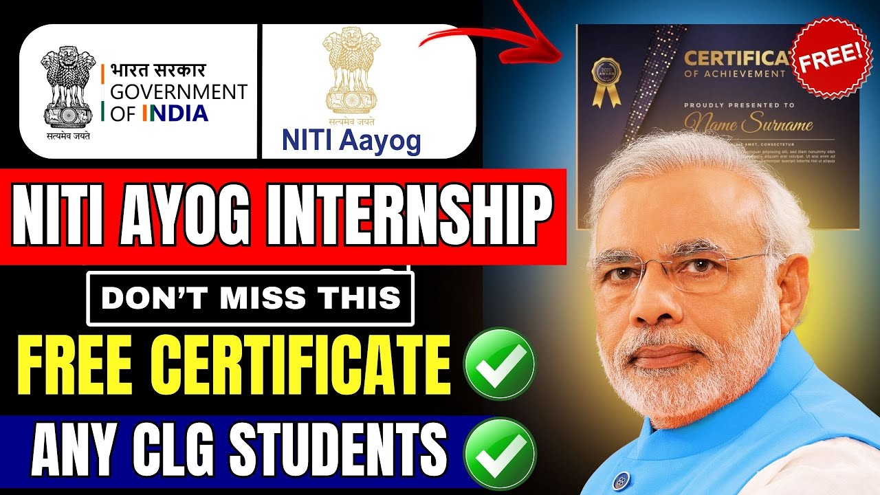 NITI Aayog Internship is open 🔥 | Government of India Internship 2025 ...