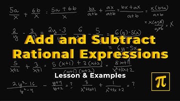 Add & Subtract RATIONAL Expressions - EASY, it
