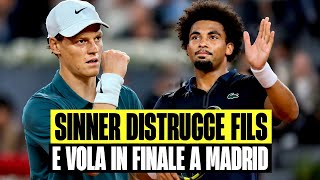 SINNER DISTRUGGE FILS AI MASTERS DI MADRID: L'ITALIANO VINCE E VOLA IN FINALE