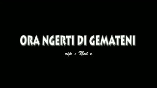 AMBYARROSU - ORA NGERTI DIGEMATENI (official musik video)