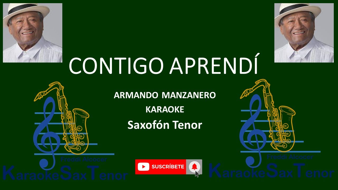 CONTIGO APRENDÍ KARAOKE SAX TENOR.