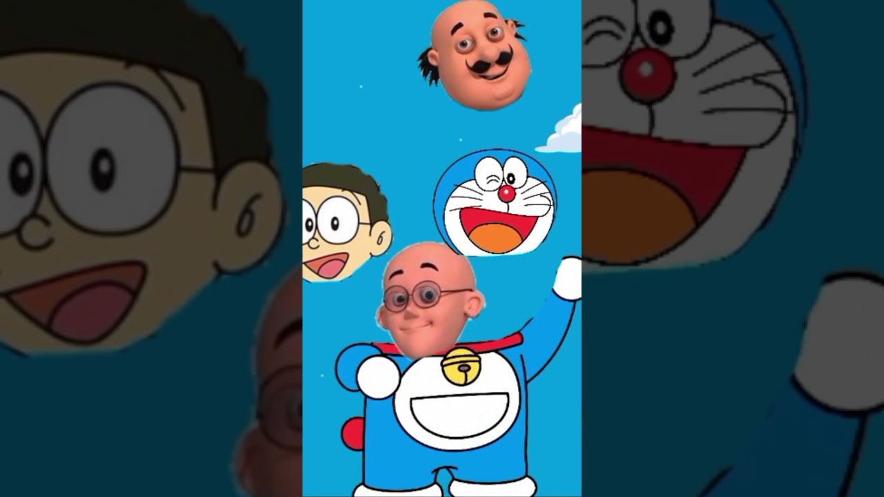 Doremon cartoon wrong head puzzle shorts 