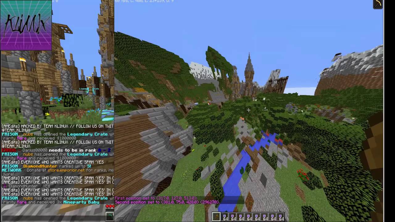 TEAM KLINUX // DESTROYING AN OP PRISON SERVER // FORCE OP~