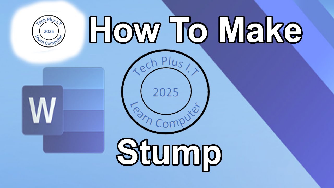 how to make stump in ms word easy way Tech Plus I.T - YouTube