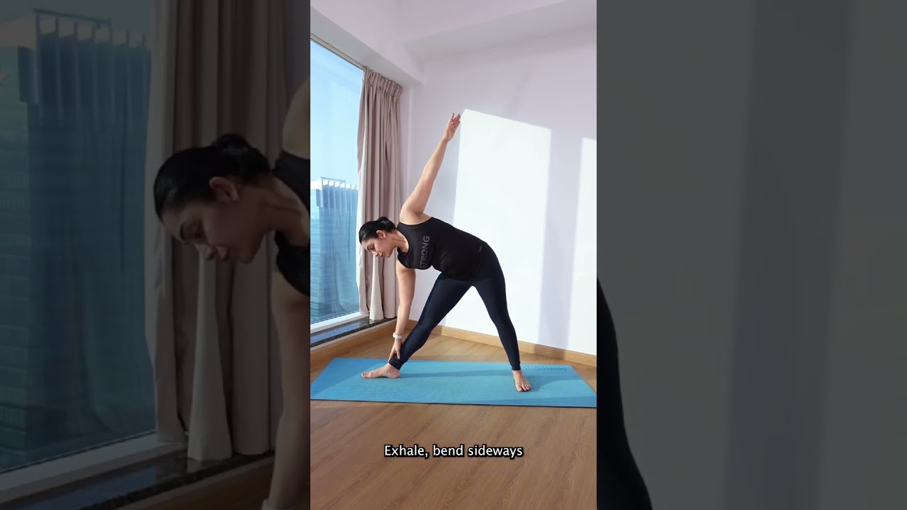 How to do Trikonasana | Triangle Pose Tips and Common Mistakes #dailyyoga #yogaforbeginners