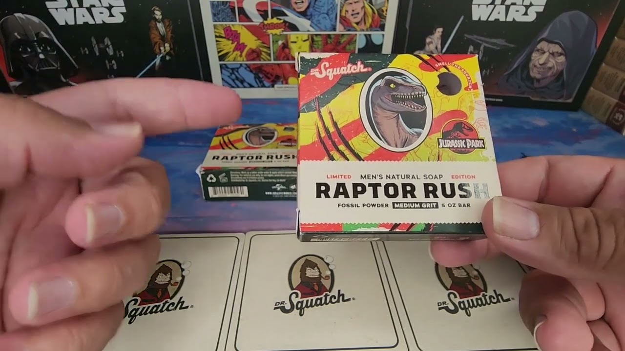 Dr. Squatch Jurassic Park Collection is back! Unleash the Prehistoric Power of Grooming!