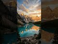 Golden Hour Mountain Lake 🌅 Relaxing Nature Sounds & Calm Evening Vibes
