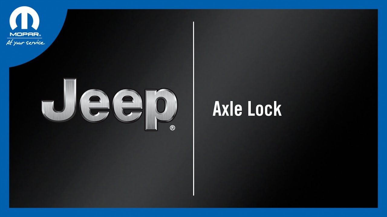 Axle Lock | How To | 2023 Jeep Wrangler/Gladiator - YouTube