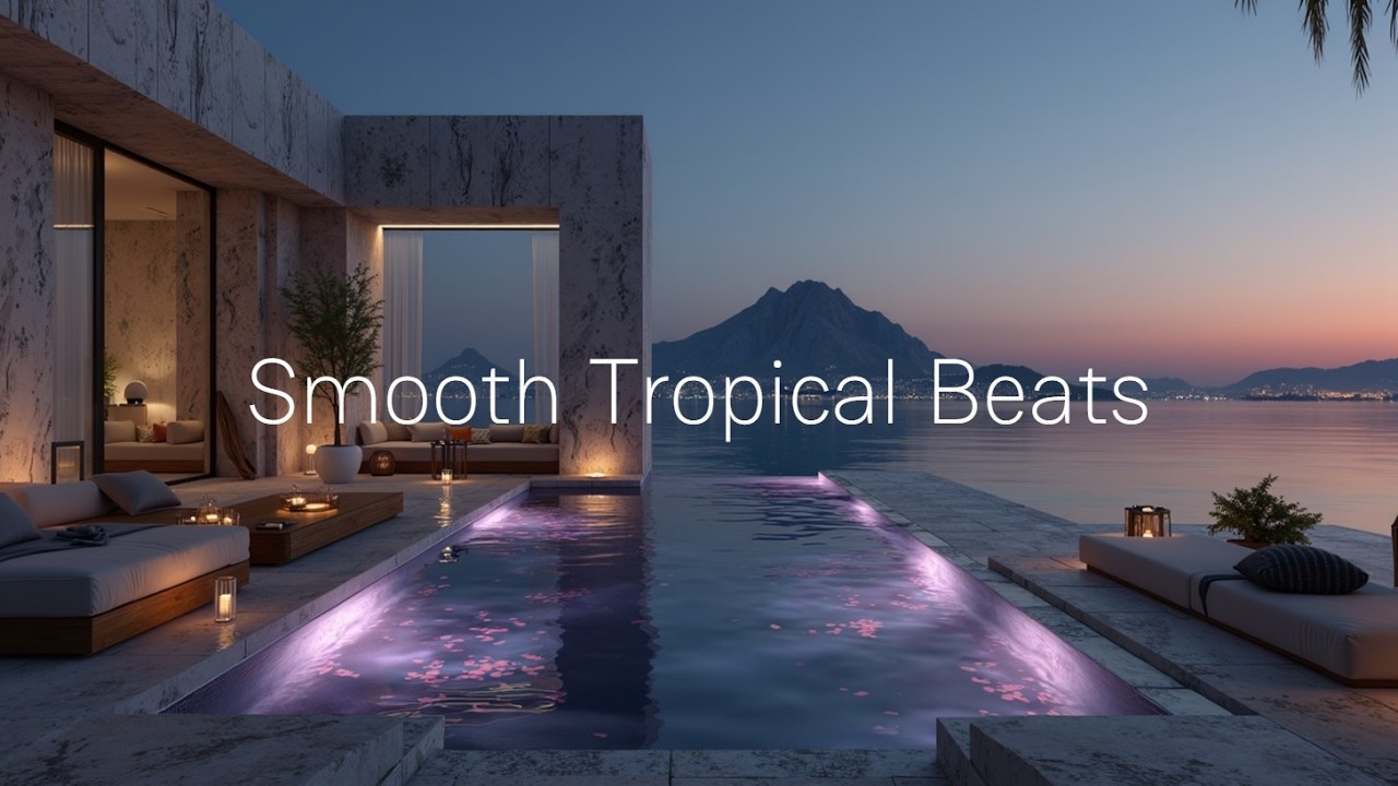 Тропический дип-хаус микс | Расслабляющие закатные вибрации у бассейна-инфинити