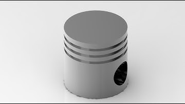 DESIGN AND DRAFTING OF ENGINE PISTON IN CREO || CAD PROJECTS