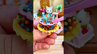 Miniature Baking - ASMR Birthday Cake #miniverse #miniversemakeitminifood #miniaturecooking #diy
