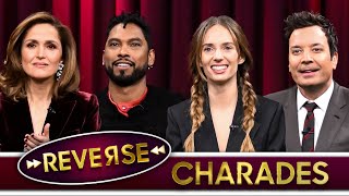Reverse Charades with Maya Hawke, Rose Byrne and Miguel | The Tonight Show Starring Jimmy Fallon screenshot 2