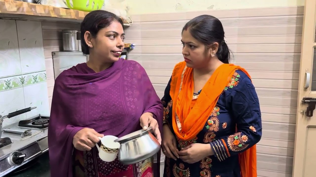 ਕਰਵਾਚੌਥ ਤੇ ਵਰਤ ਰੱਖਣ ਦਾ ਨੂੰਹਾਂ ਨੂੰ ਚੜ੍ਹਿਆ ਚਾਅ || karvachauth te nuhaa nu chardia chaa 2025 || #story 