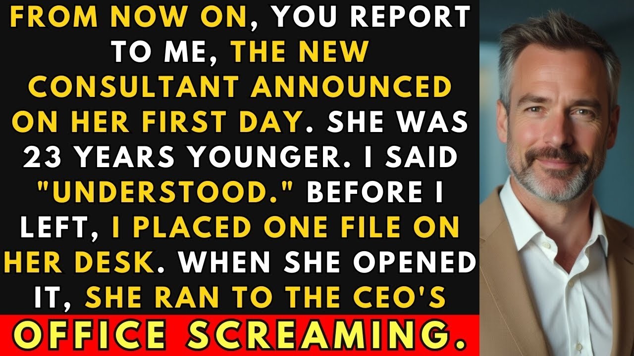 The New Consultant Insisted I Report To Her - Then She Opened The File I Left On Her Desk