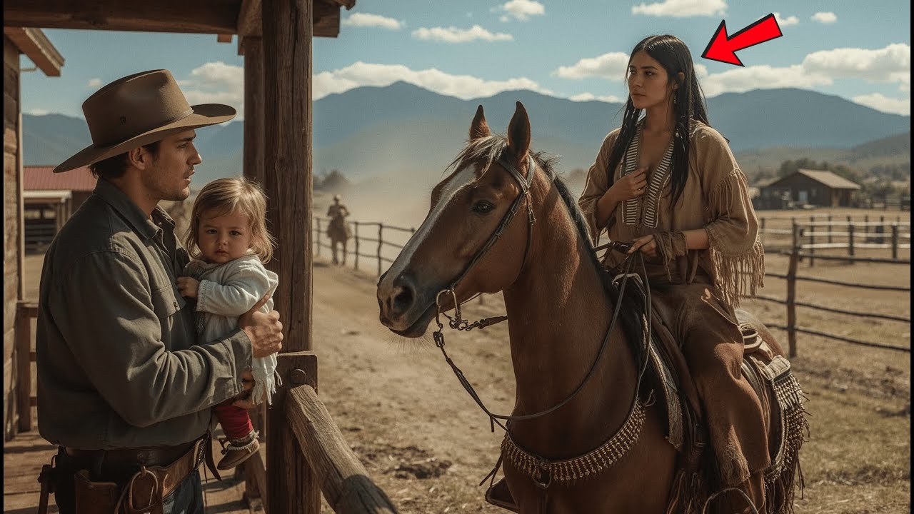 Cowboy llevaba 6 meses buscando nodriza para su bebé... Mujer apache: 