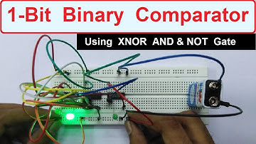 Binary Comparator | Practical on 1-Bit Binary Comparator | IC 74266 (XNOR) | DLDA Practical