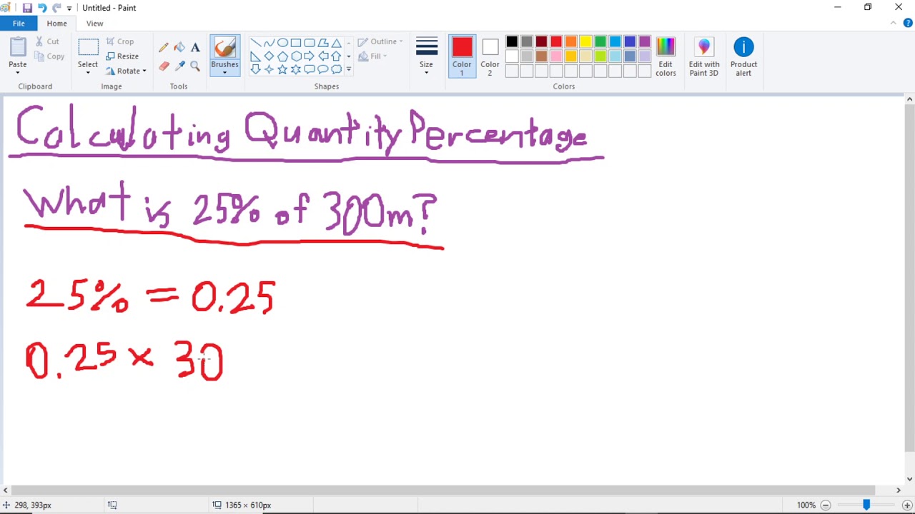 Calculating A Percentage Of A Quantity YouTube Calculating A Percentage Of A Quantity YouTube