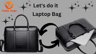 How to make laptop bag, brief, Office bag