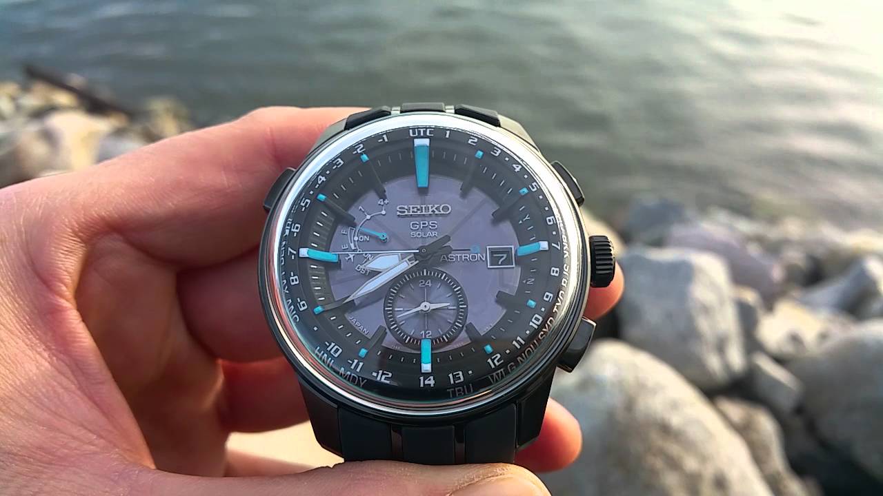 Seiko Astron Stratosphere SBXA033 time change from Japan time to YVR time -  YouTube
