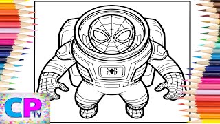 Spiderman Puts On The Astronaut Suitspidermans Journey Into Spaceart Therapycreative Colors