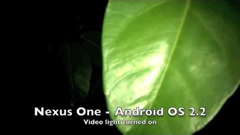Nexus One, Froyo (Android 2.2) Video with Light