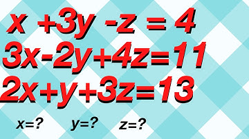 SIMULTANEOUS EQUATION WITH THREE UNKNOWN || MADE EASY