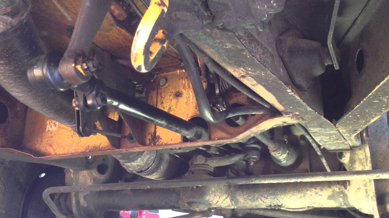 1976 VW Bus drag link steering slop. YouTube