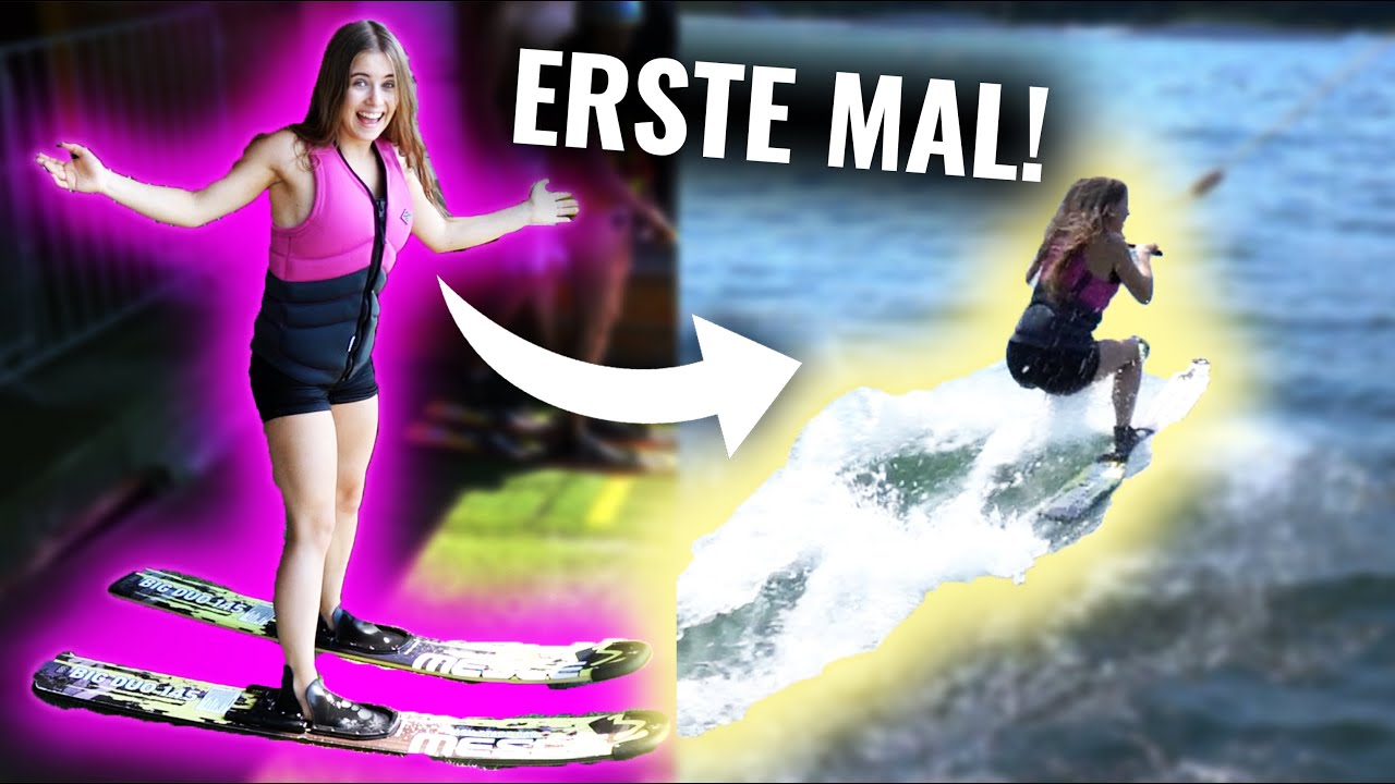 Ich fahre zum ERSTEN MAL WASSERSKI! (+Motorrad) || VIDEO 328
