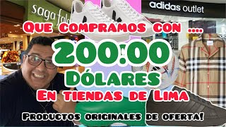 Incursión TIENDAS ORIGINALES compramos 👟con $200 dólares 🔥en Lima