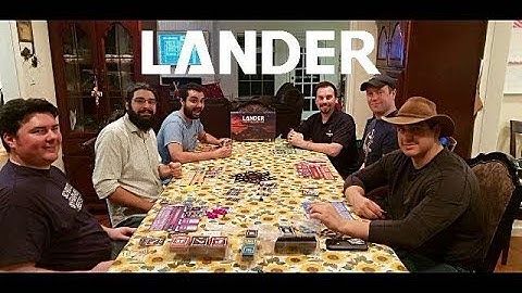Lander the Game: Game Replay #1 (Kickstarter 2020)
