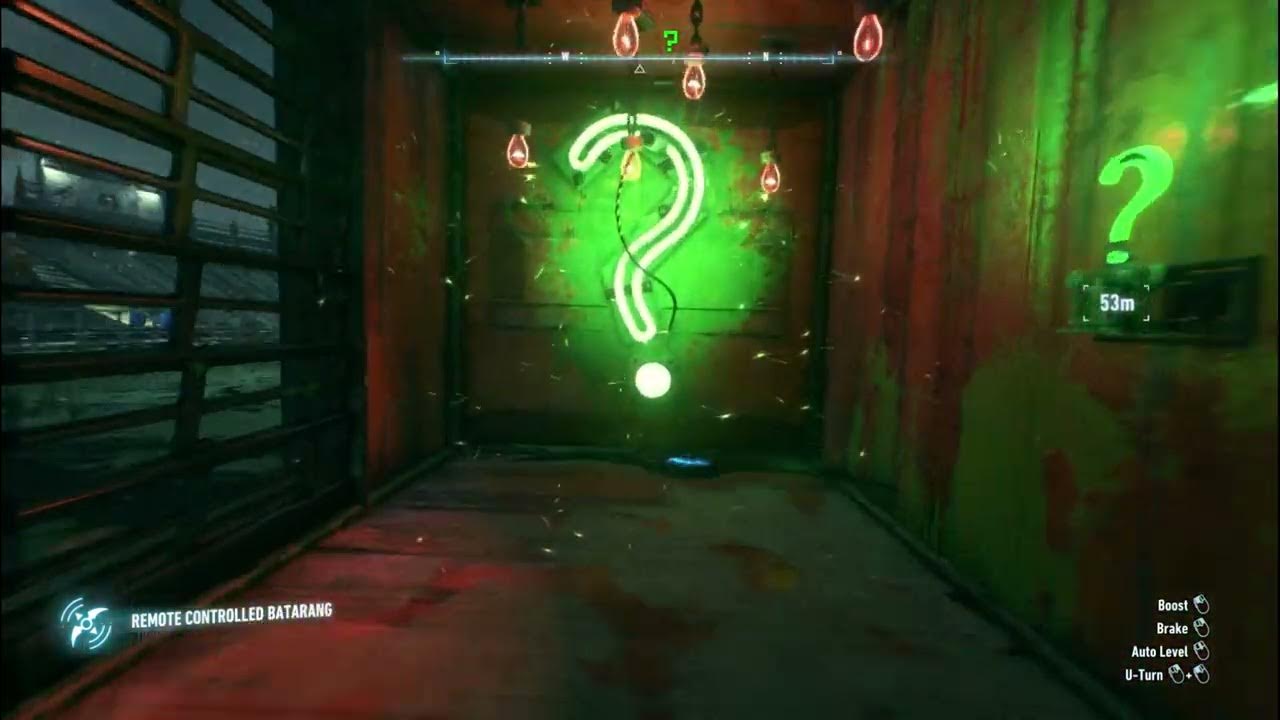 Batman Arkham Knight Port Adams Riddler Container Trophy - YouTube