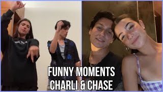 chacha\/Charli D'Amelio \& Chase Hudson funny moments