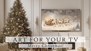 Merry Christmas Art For Your TV | Christmas Slideshow For Your TV | Cozy Ambient Art | 5 Hrs