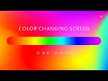 Led lights  smooth rainbow color changing screen  with lofi hip hop music  one hour