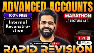 Rapid Revision - Internal Reconstruction - CA Intermediate Advanced Accounting by CA Vipul Dhall