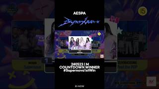 240523 | M COUNTDOWN WINNER, SUPERNOVA by #aespa 1ST WIN #Supernova1stWin #aespa19thWin