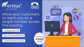 Toll-Free Number for business || Fortius Infocom