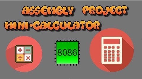 Simple Calculator Project on Assembly language 8086