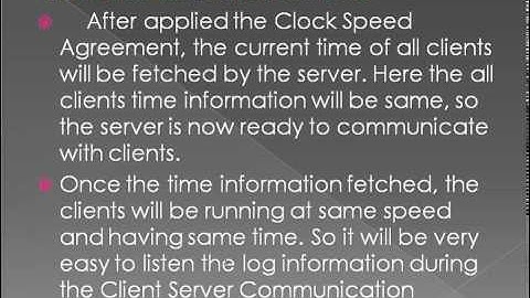 TIME SYNCHRONIZATION