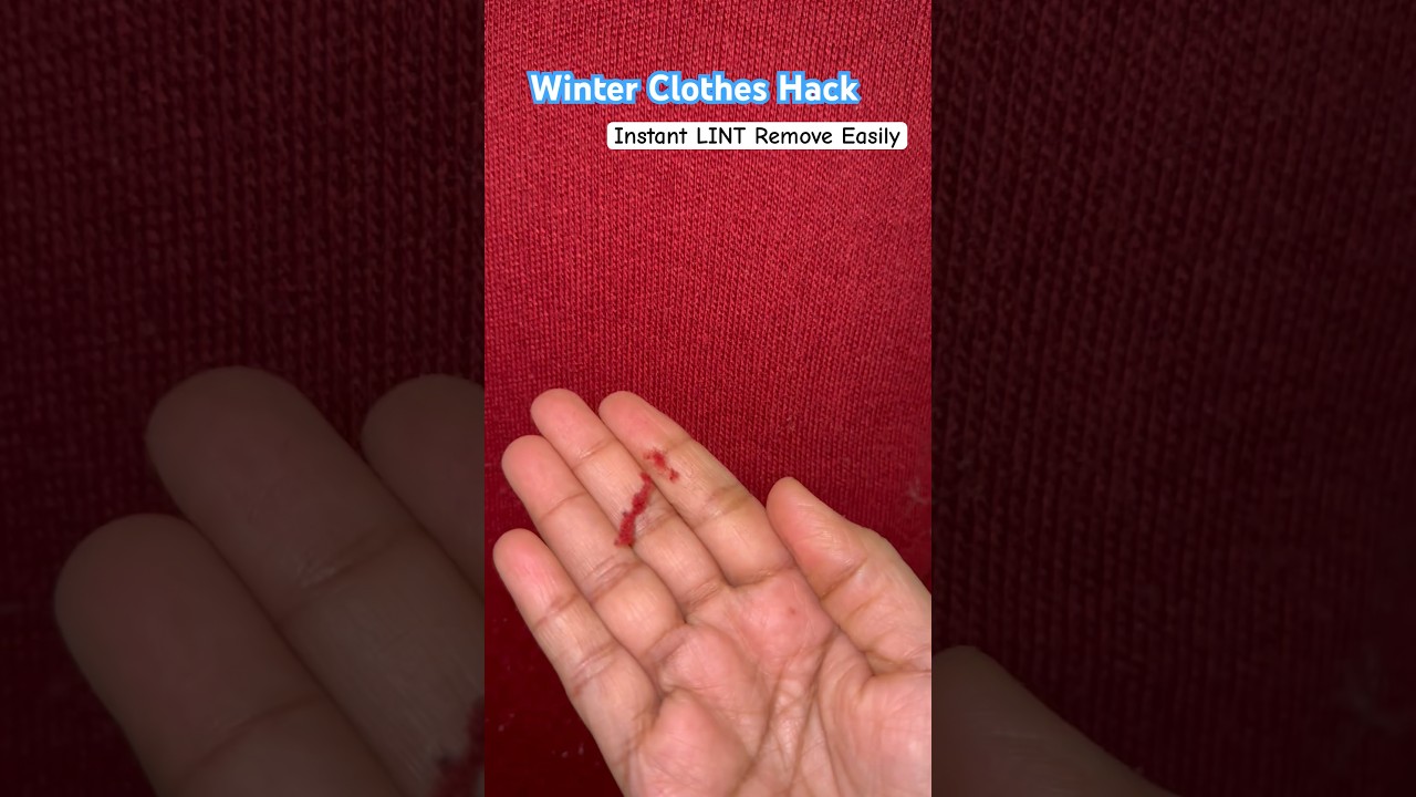 Instant lint Remove from woolen clothes  ऊनी कपड़ों से रोए कैसे हटाए?  #shorts #winterhacks 