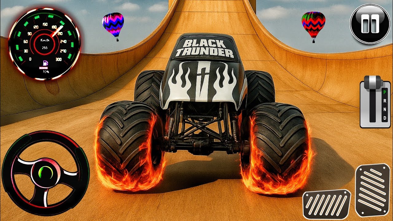 Monster Truck Mayhem – Extreme Mega Ramp Stunts & Impossible Crashes | Android Gameplay
