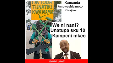 TAHARUKI KAMANDA AMJIBU GWAJIMA WE NI NANI UNATUPA SKU KUMI 