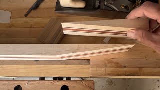 Making A Scarf Joint And A Bookmatched Piece Of Black Limba