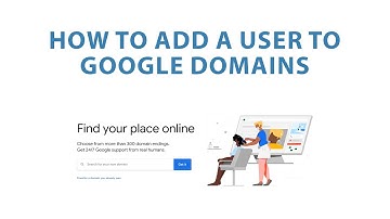 How to Add a User to Google Domains