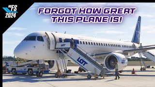 MSFS2024 | Polish Airlines Embraer E195-E2 | Radom to Paderborn Lippstadt Airport | FSRealistic Plus
