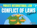 Conflicts of Laws Private International Law explained
