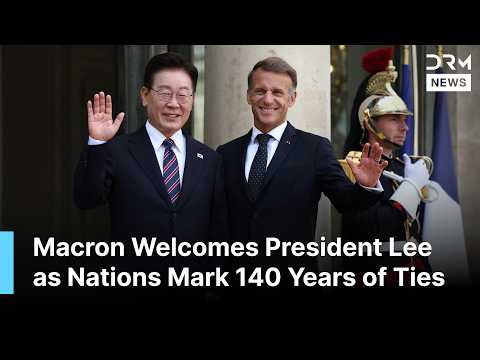 GRAND WELCOME: Macron Welcomes South Korean President Lee Jae-myung at Élysée Palace | AC1B