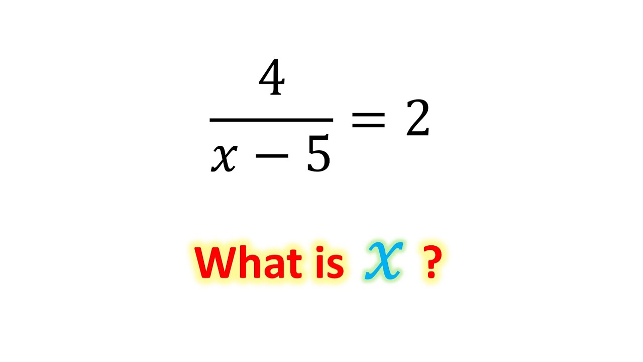 Solving Rational Equations - YouTube
