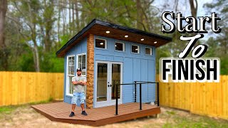 How I Built A DIY Tiny Home Gym Full Build