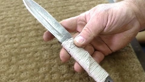 Making a knife from an old rusty file